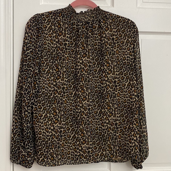 J. Crew Leopard Print Blouse - Picture 6 of 6